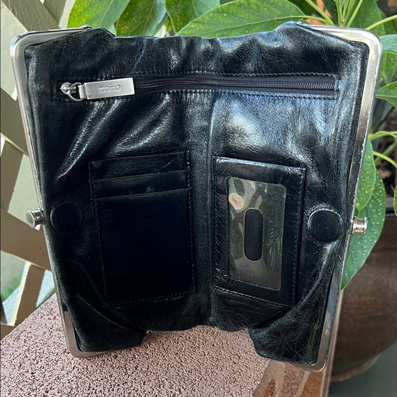 Black Studded Hobo Clutch - Picture 6 of 9